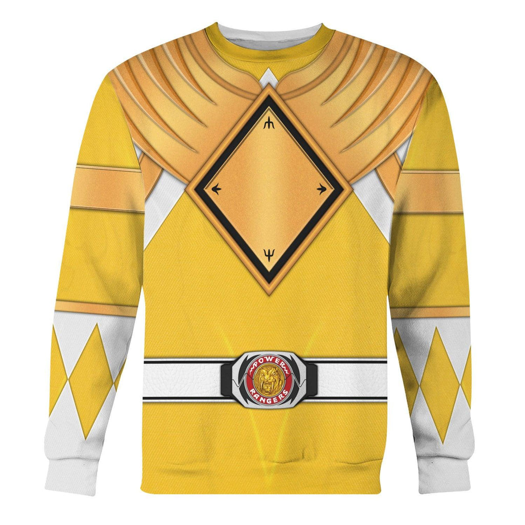 Yellow Ranger Dragon Shield Hoodies Sweatshirt T-shirt Hawaiian Tracksuit -  CustomsPig.com