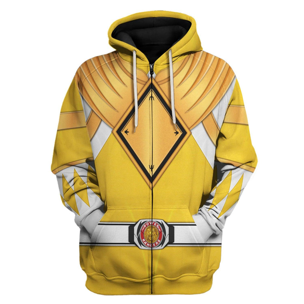 Yellow Ranger Dragon Shield Hoodies Sweatshirt T-shirt Hawaiian Tracksuit -  CustomsPig.com