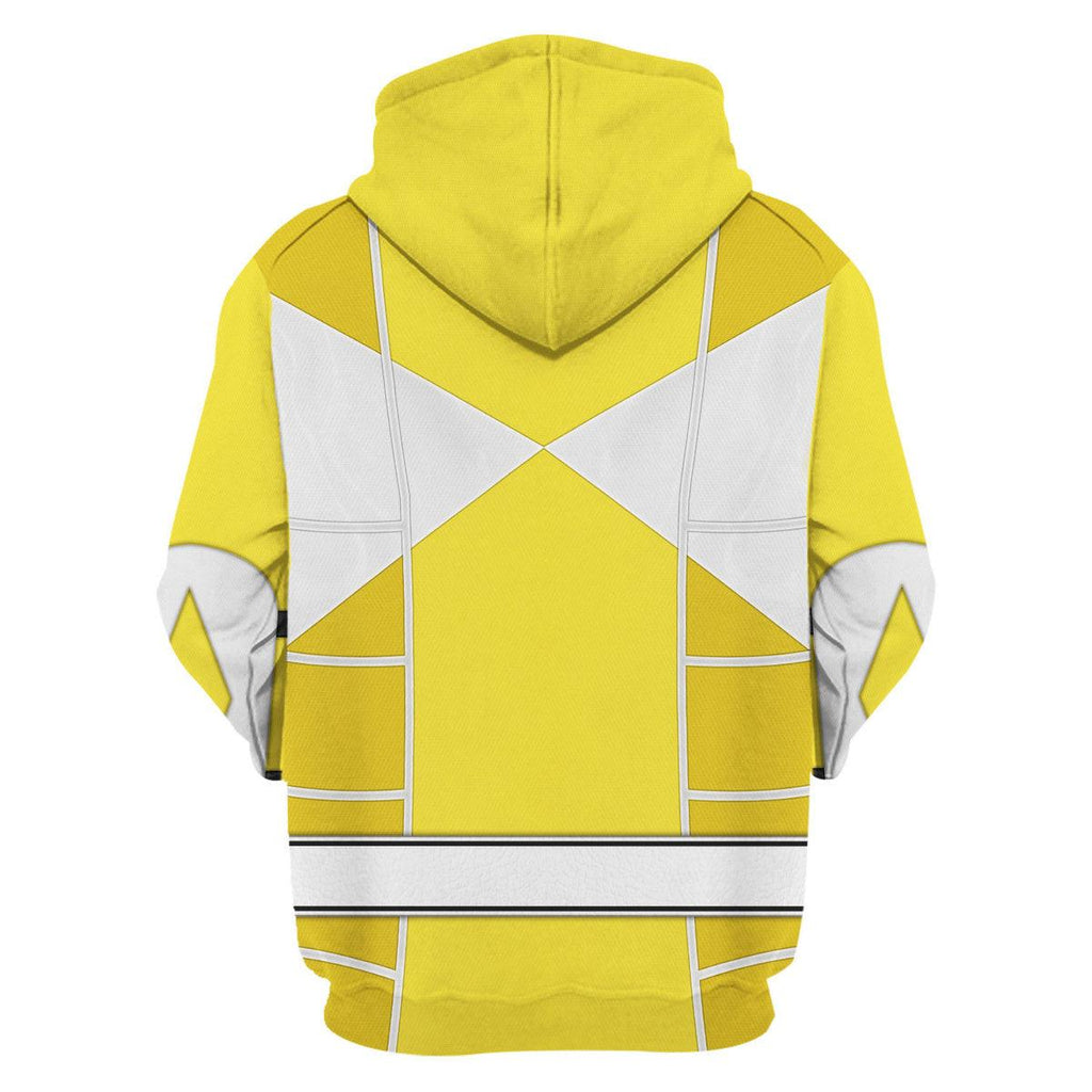 Yellow Ranger Mighty Morphin Cosplay Hoodies Sweatshirt T-shirt Hawaiian - CustomsPig.com