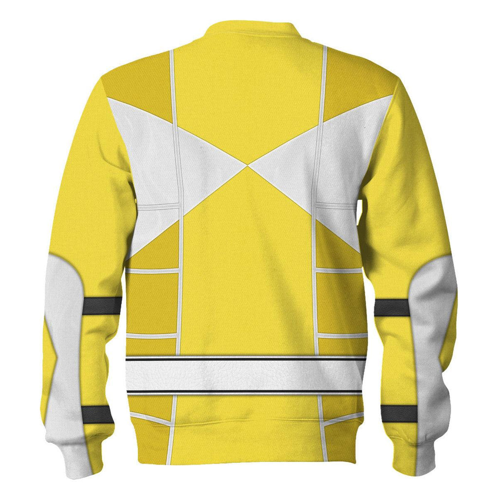 Yellow Ranger Mighty Morphin Cosplay Hoodies Sweatshirt T-shirt Hawaiian - CustomsPig.com