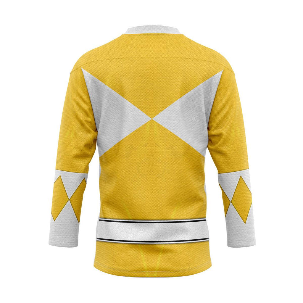 Yellow Ranger Mighty Morphin Hockey Jersey -  CustomsPig.com