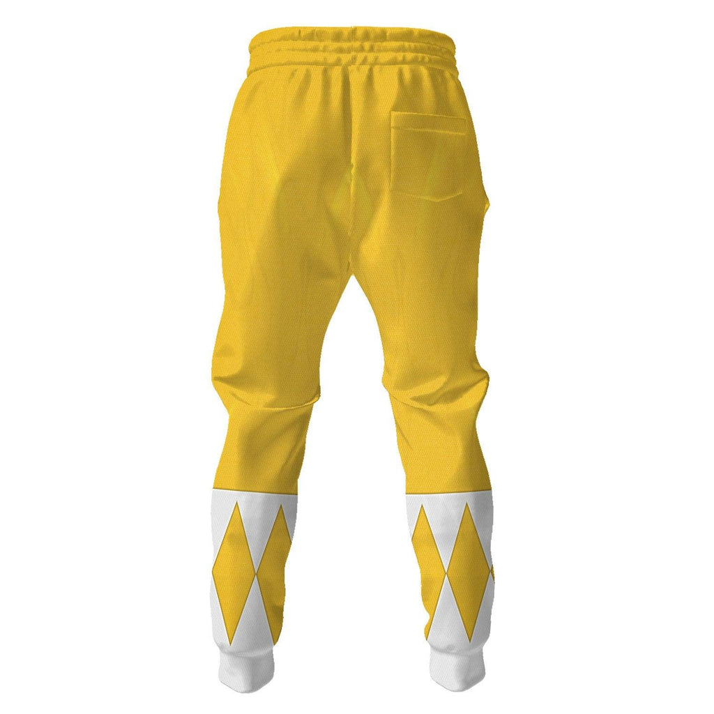 Yellow Ranger Mighty Morphin Hoodies Sweatshirt T-shirt Hawaiian Tracksuit -  CustomsPig.com