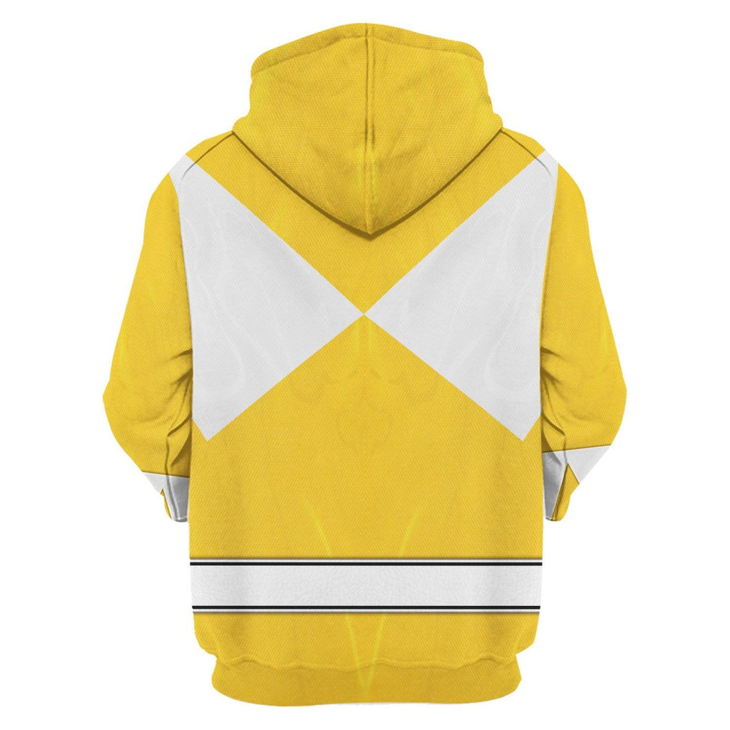 Yellow Ranger Mighty Morphin Hoodies Sweatshirt T-shirt Hawaiian Tracksuit -  CustomsPig.com