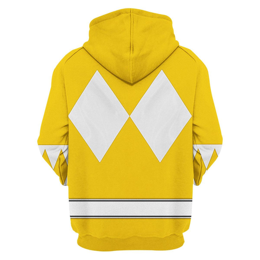 Yellow Ranger Mighty Morphin The Movie (1995) Hoodies Sweatshirt T-shirt Hawaiian - CustomsPig.com