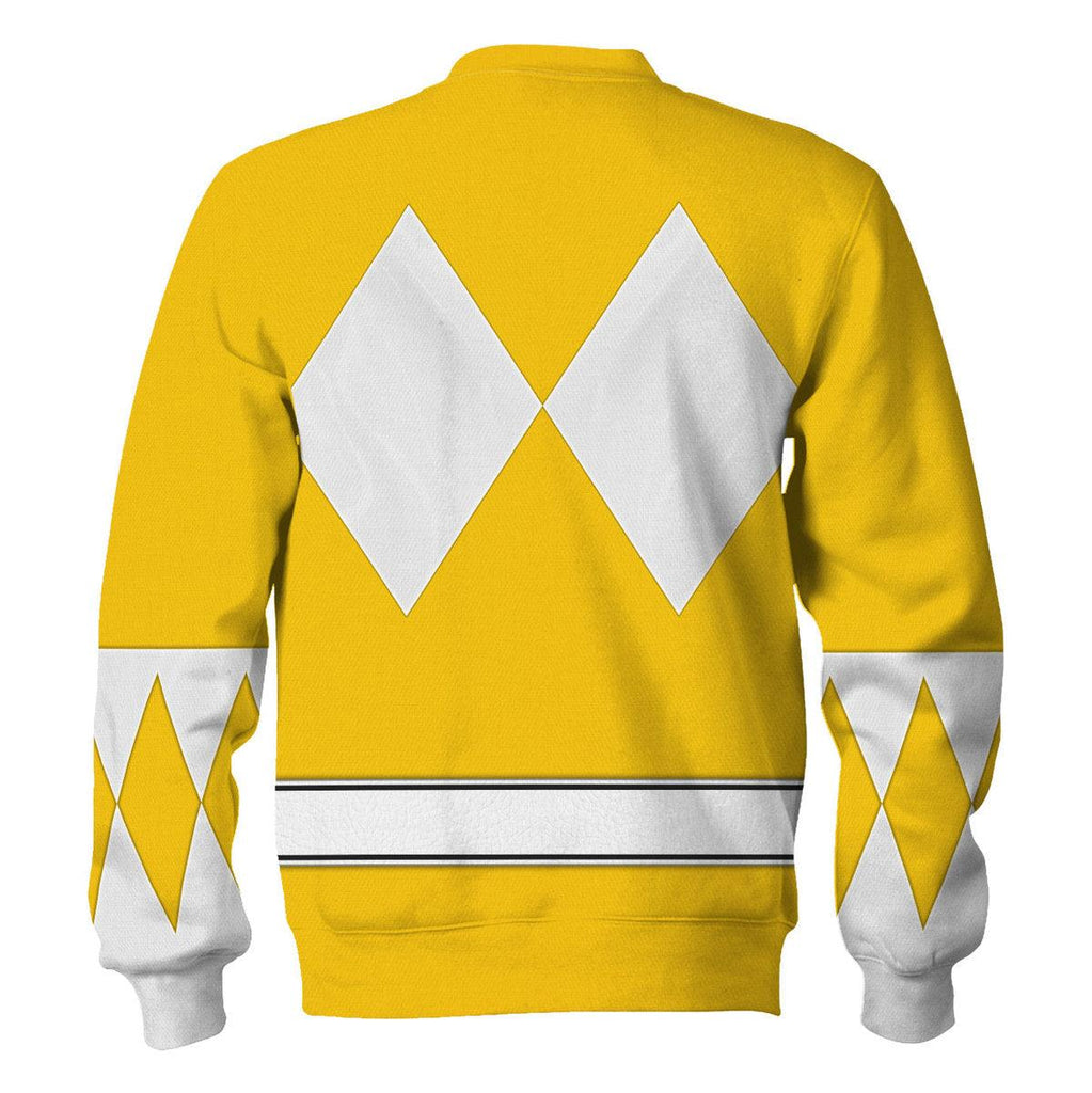 Yellow Ranger Mighty Morphin The Movie (1995) Hoodies Sweatshirt T-shirt Hawaiian - CustomsPig.com