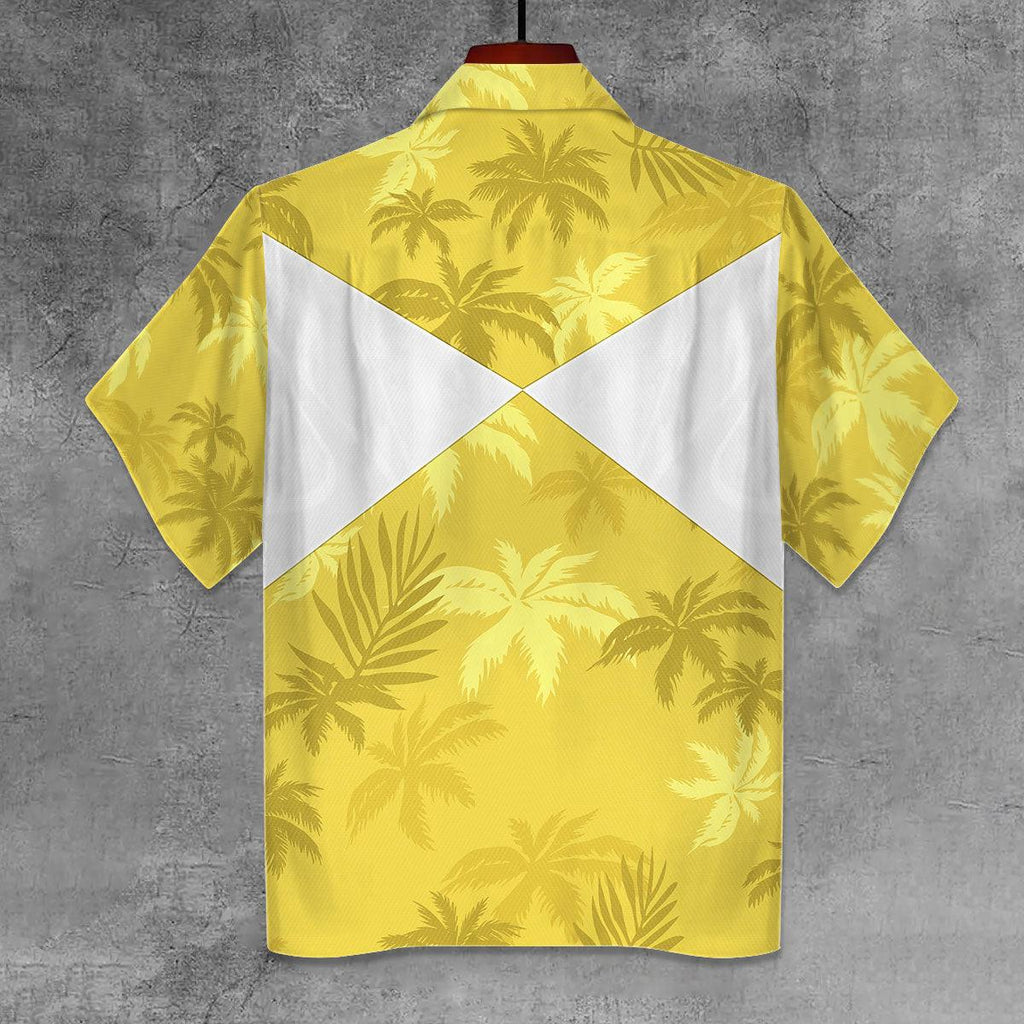 Yellow Ranger x Tommy Vercetti Hawaiian Shirt & Beach Shorts - CustomsPig.com