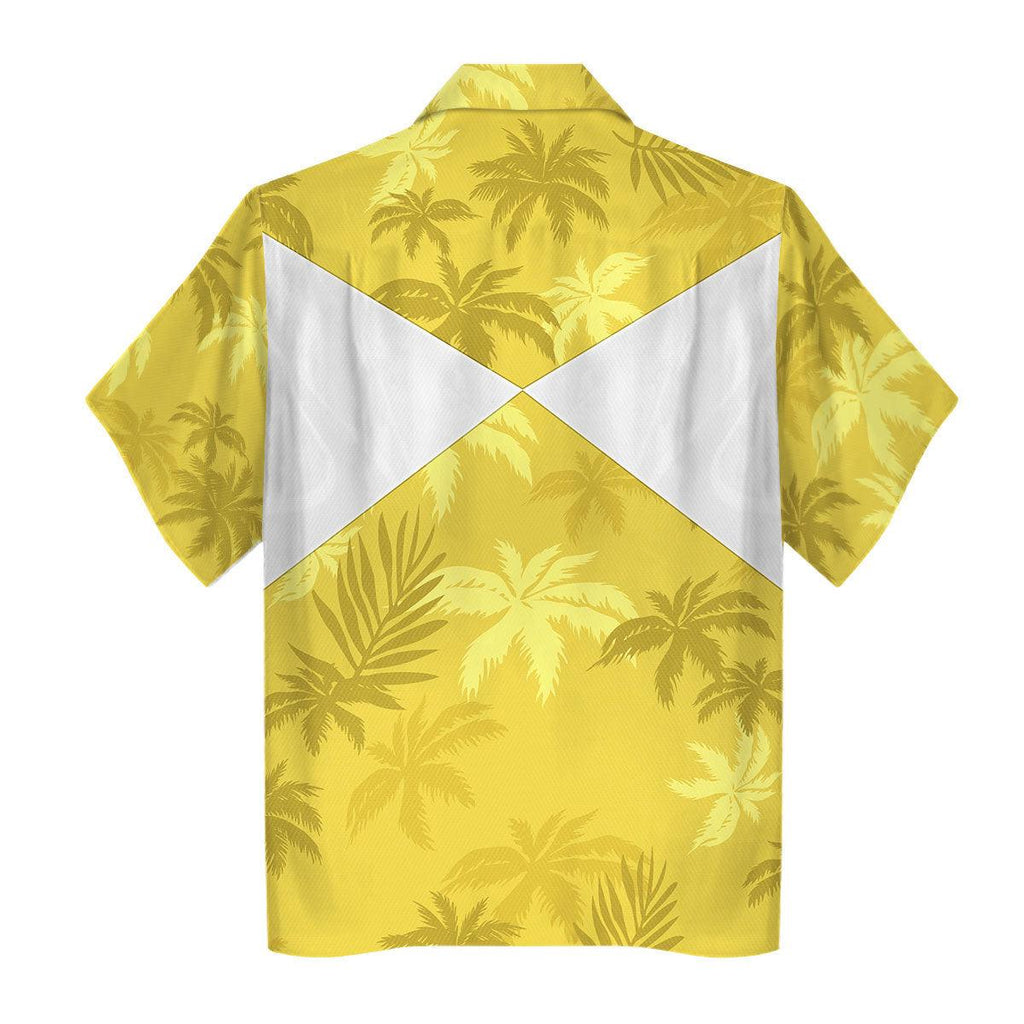 Yellow Ranger x Tommy Vercetti Hawaiian Shirt & Beach Shorts - CustomsPig.com