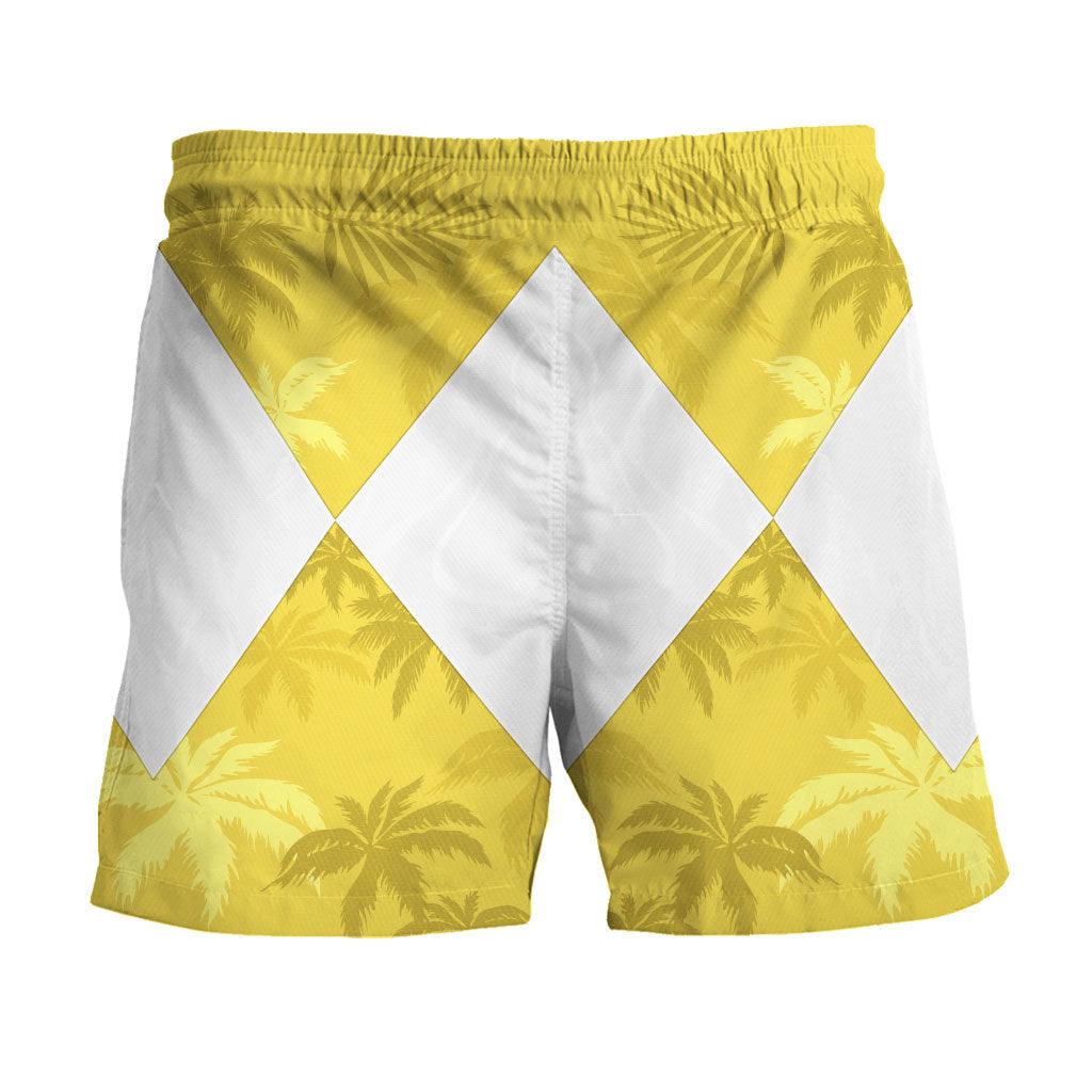 Yellow Ranger x Tommy Vercetti Hawaiian Shirt & Beach Shorts - CustomsPig.com