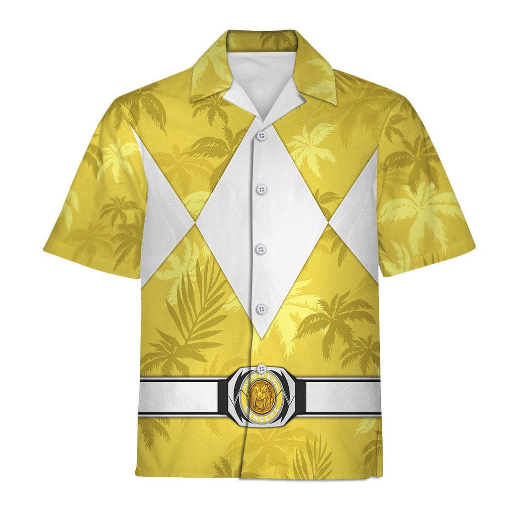 Yellow Ranger x Tommy Vercetti Hawaiian Shirt Beach Shorts - CustomsPig.com