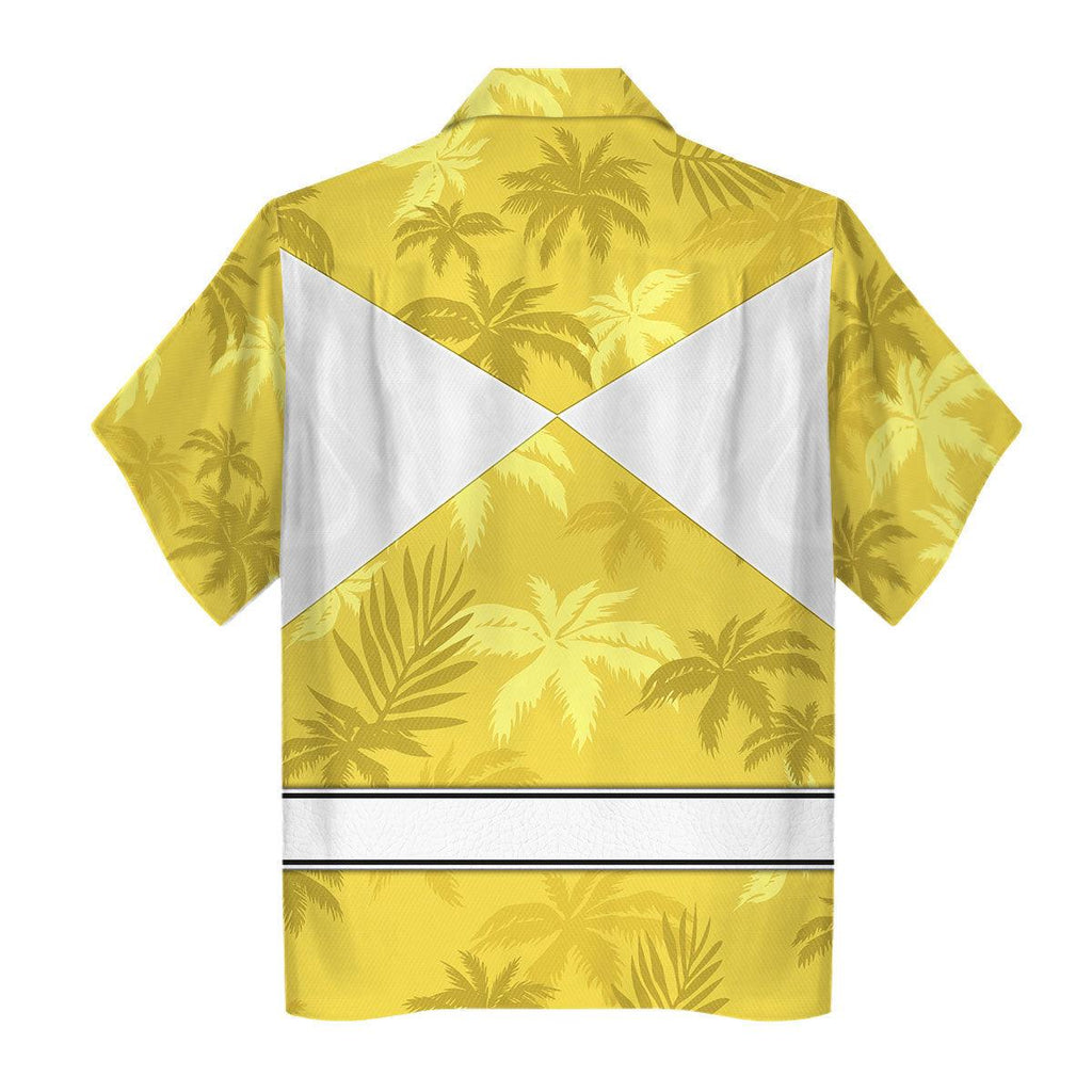 Yellow Ranger x Tommy Vercetti Hawaiian Shirt Beach Shorts - CustomsPig.com