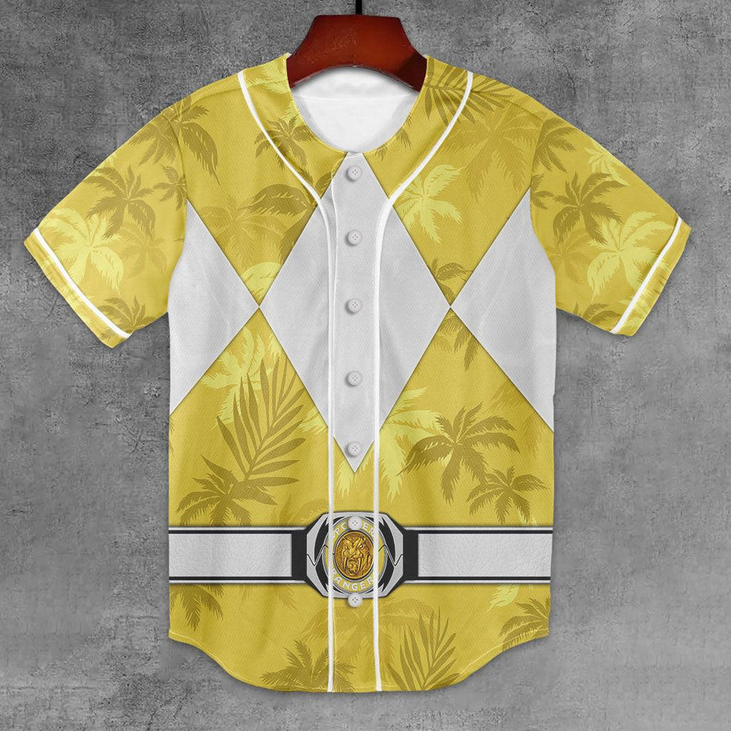 Yellow Ranger x Tommy Vercetti MLB Jersey Shirt Beach Shorts - CustomsPig.com