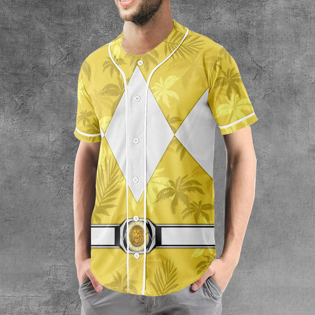 Yellow Ranger x Tommy Vercetti MLB Jersey Shirt Beach Shorts - CustomsPig.com