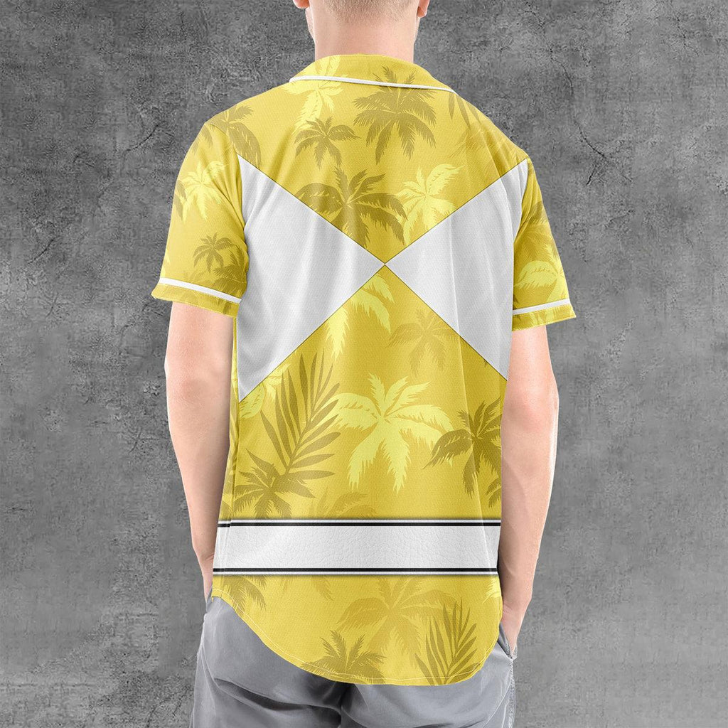 Yellow Ranger x Tommy Vercetti MLB Jersey Shirt Beach Shorts - CustomsPig.com