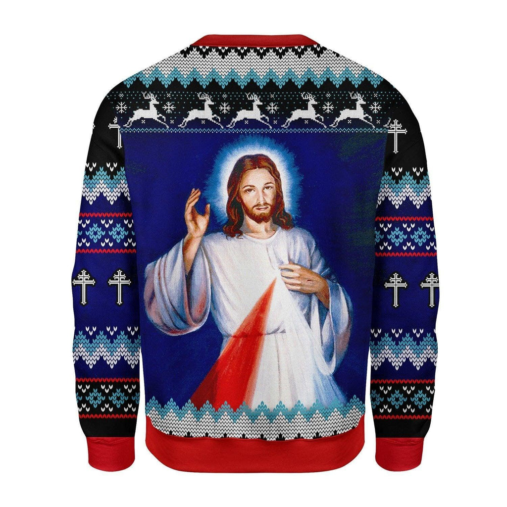 Jesus I Trust In You Christmas Sweater - CustomsPig