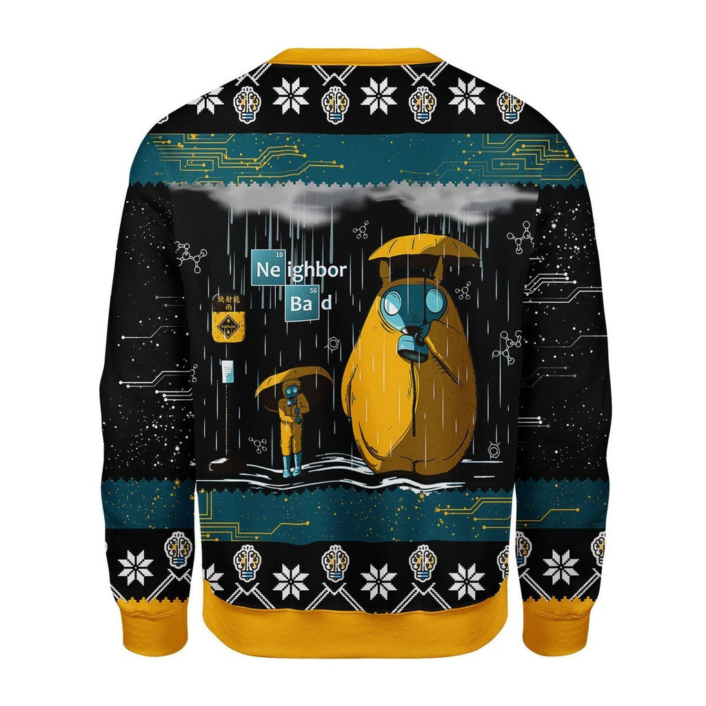 Gearhomies Christmas Unisex Sweater Neighbor Bad Ugly Christmas 3D Apparel