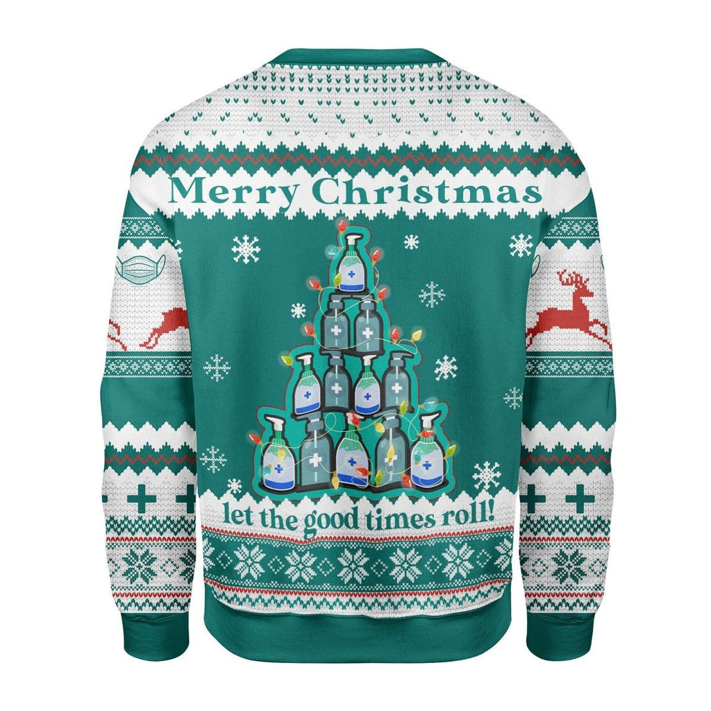 Gearhomies Christmas Unisex Sweater Sanitizer 3D Apparel