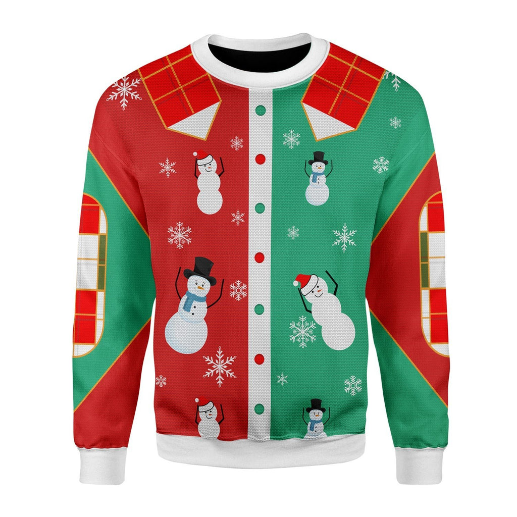 Gearhomies Christmas Unisex Sweater Nell's Snowmen On The Kelly Clarkson Show 3D Apparel