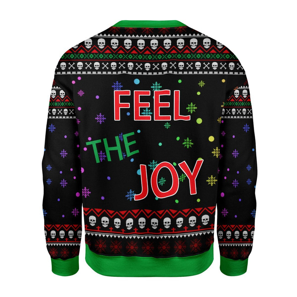 Gearhomies Christmas Unisex Sweater Feel The Joy Ugly Christmas 3D Apparel