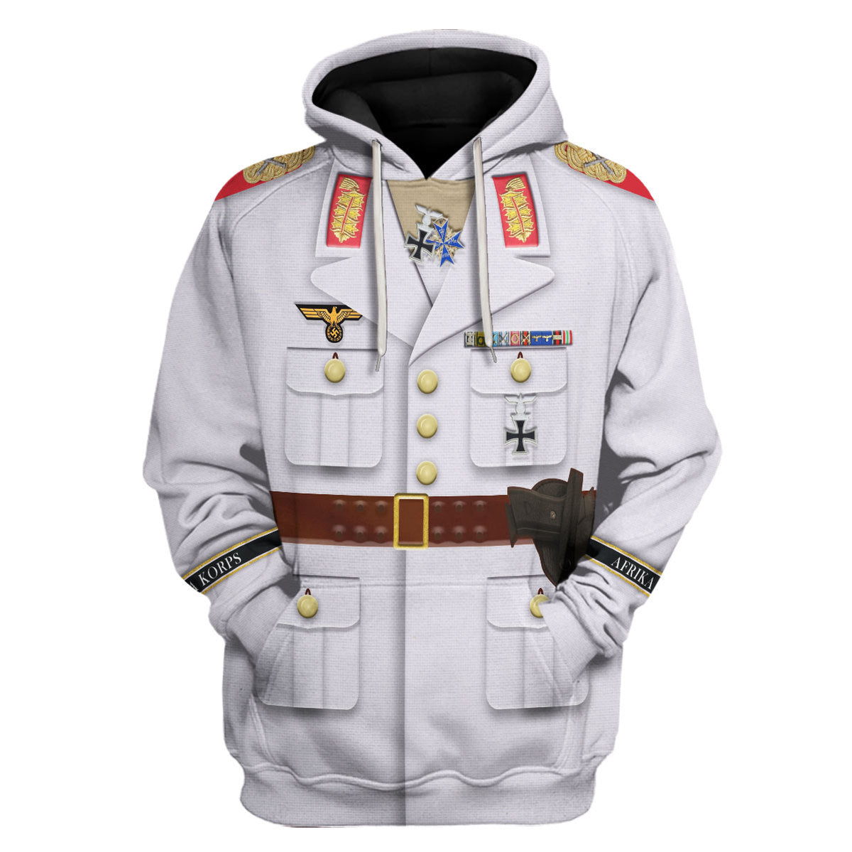 CustomsPig Erwin Rommel Historical Hoodies Pullover Sweatshirt Cosplay ...