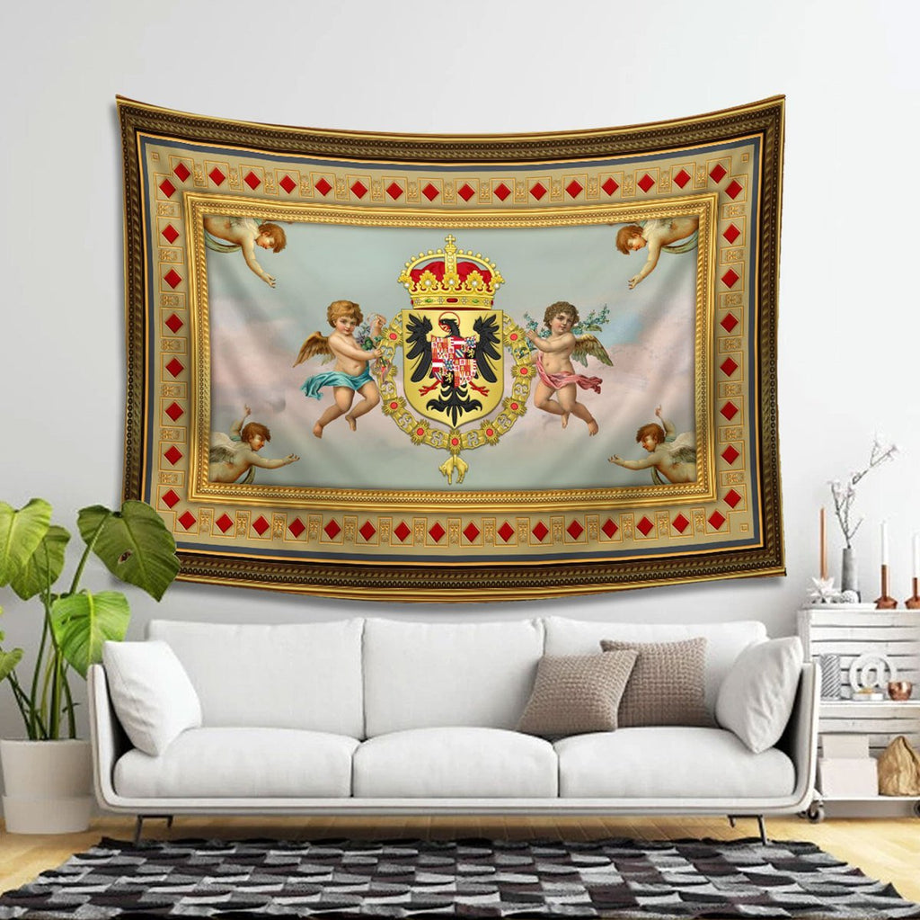 Coat Of Arms Charles V Habsburg Tapestry Carpet - 2 Holes / S (29.5 X 35.4 Inches 2.5 X 3 Feet)