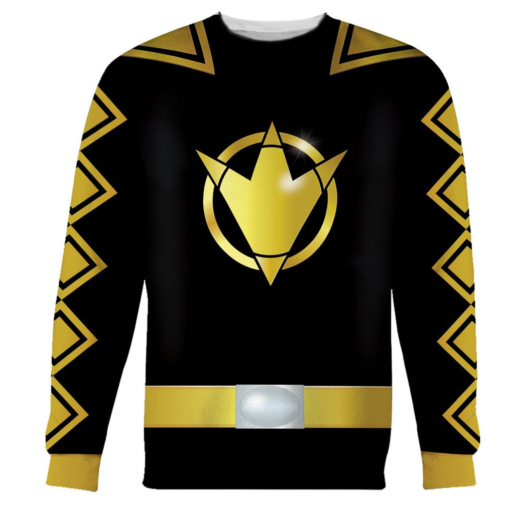 Dino Thunder Black Ranger Long Sleeves / S Qm88