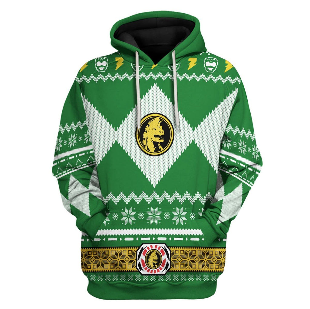 Gearhomies 3D Hoodie MightyMorphin, Green