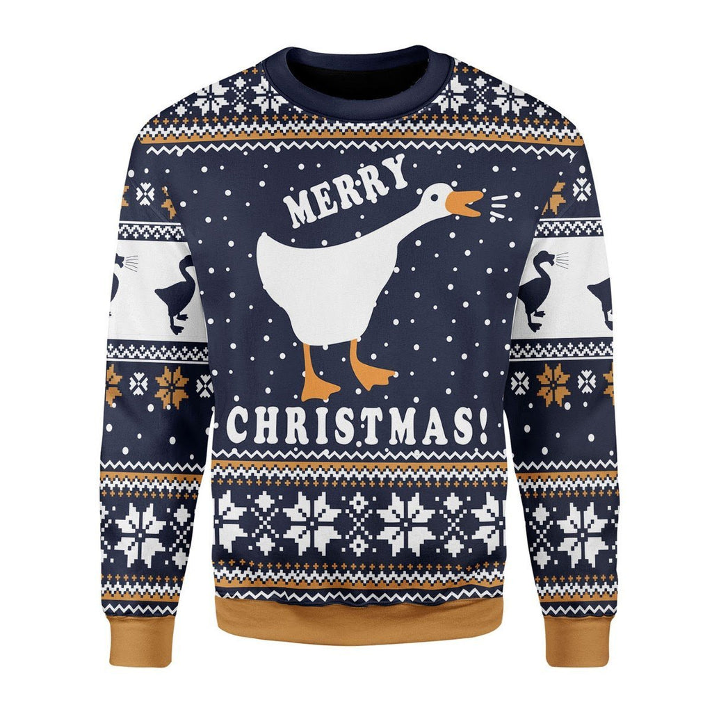 Gearhomies Christmas Unisex Sweater The Untitled Goose 3D Apparel