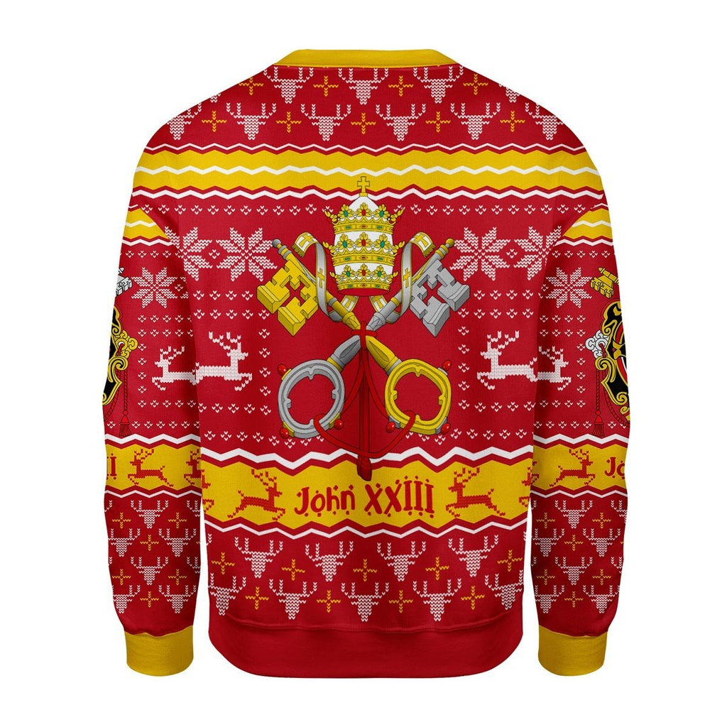 Gearhomies Christmas Unisex Sweater John XXIII Coat Of Arms 3D Apparel