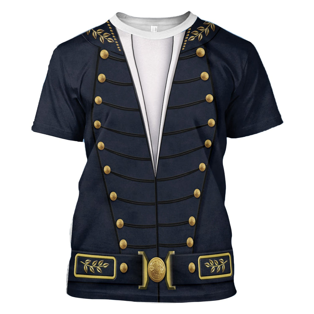 Uniform Of The Us Navy 1830-1841 T-Shirt / S Vn257