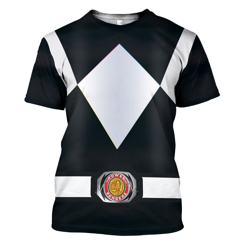 Black Ranger Mmpr T-Shirt / S Qm44