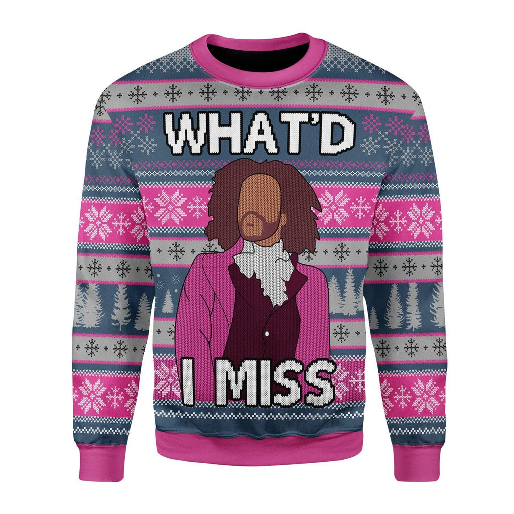 Gearhomies Christmas Unisex Sweater What'd I Miss 3D Apparel