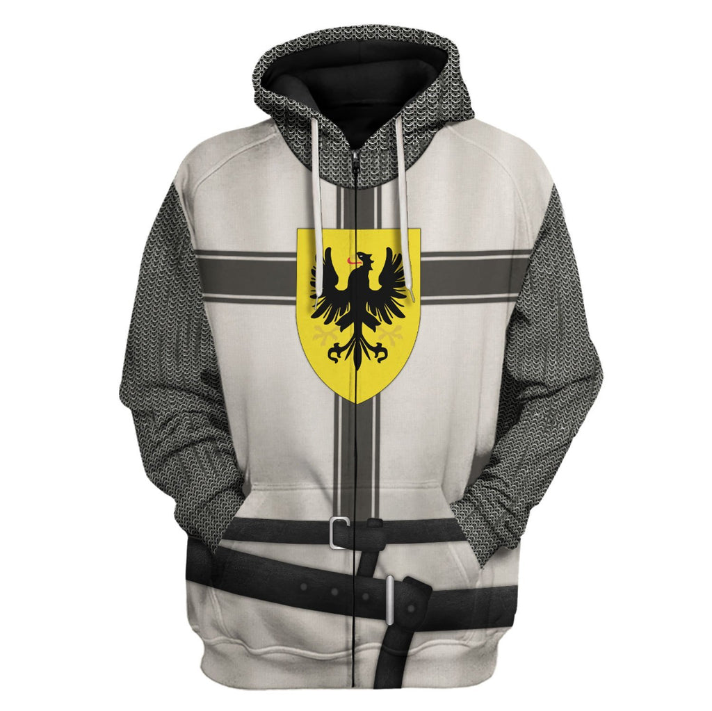 Teutonic Knights Zip Hoodie / S Qm583