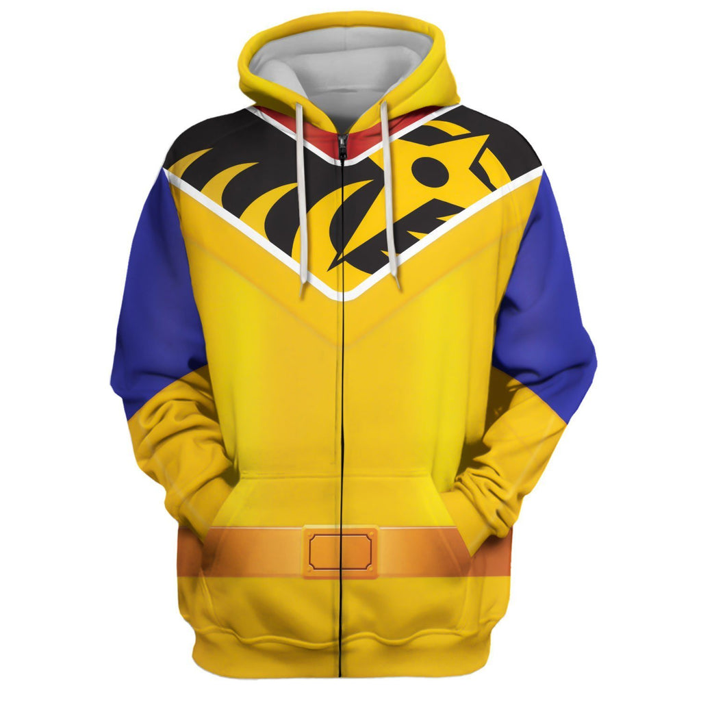 Gold Ranger/ Ninja Steel Zip Hoodie / S Qm137