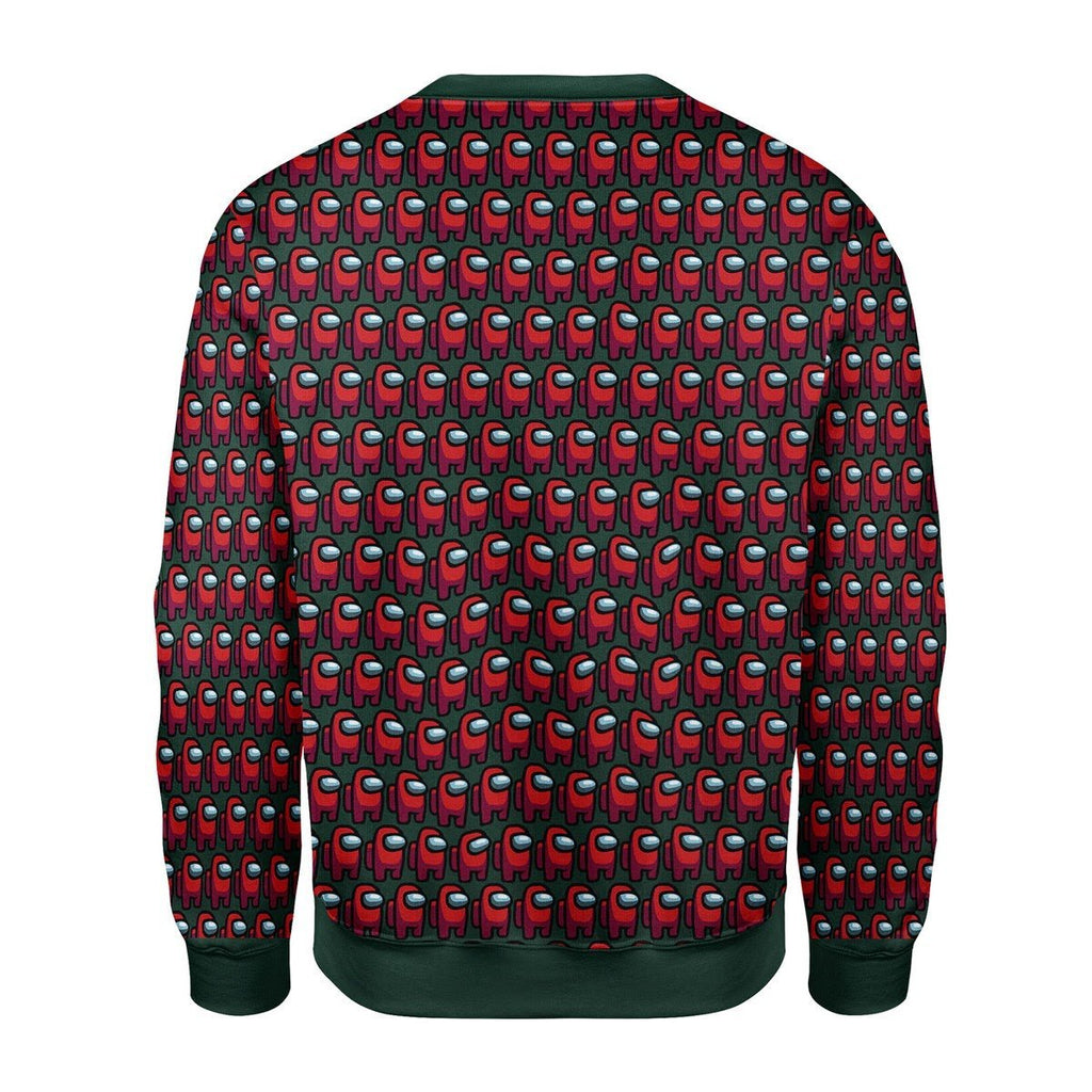Gearhomies Christmas Unisex Sweater Red Among Us 3D Apparel