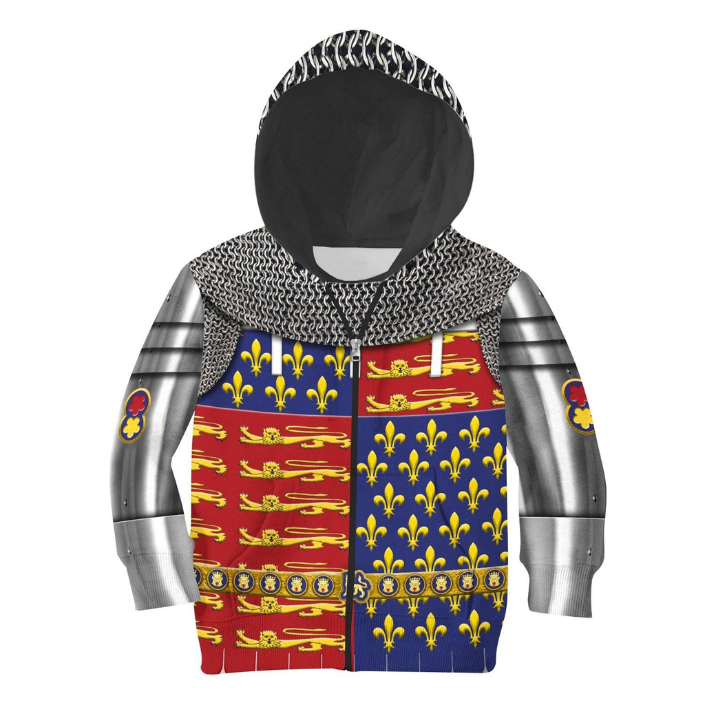 Edward The Black Prince Armor Kid Zip Hoodie / Toddler 2T Khp296