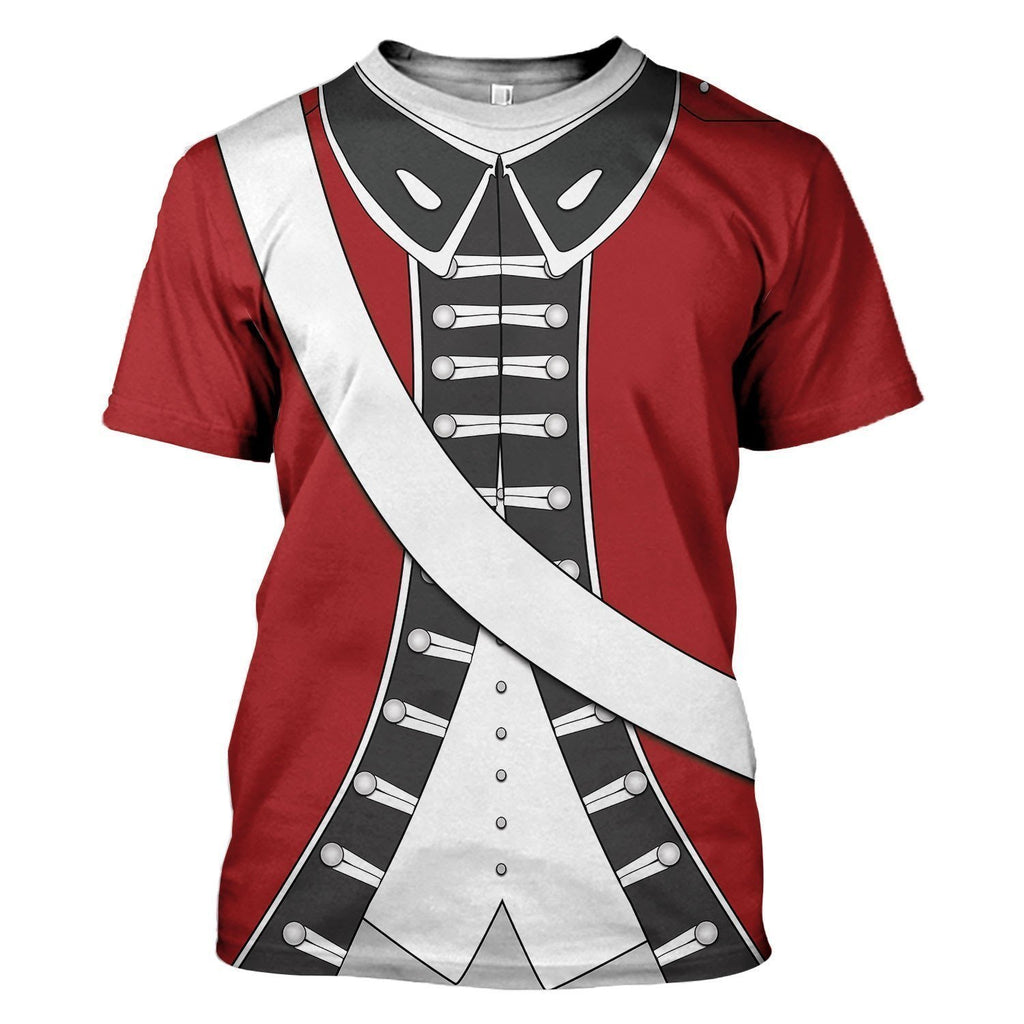 Loyalist Soldier Redcoat American Revolutionary War T-Shirt / S Qm116
