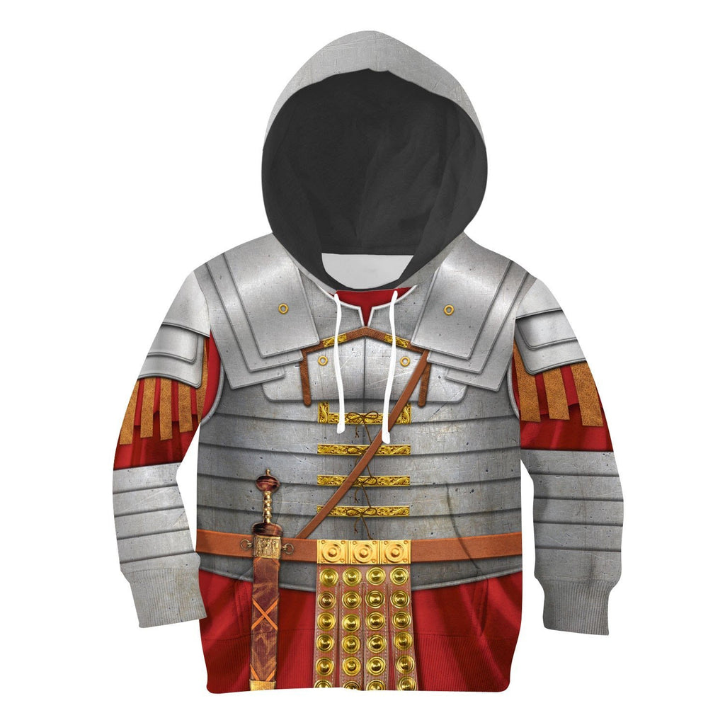 Kqm682 Roman Empire Soldier Armor Kid Hoodie / Toddler 2T