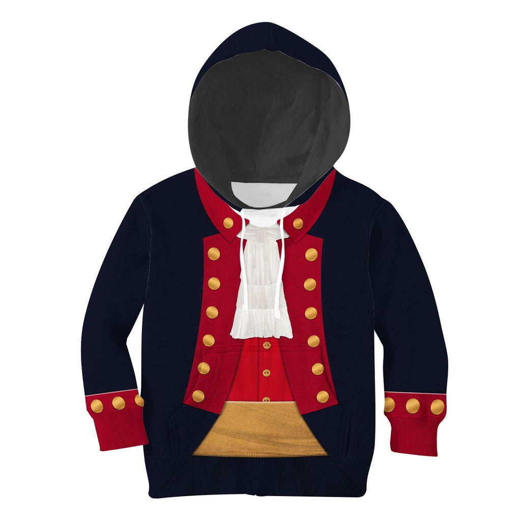 John Paul Jones Revolutionary War Uniform Kid Hoodie / Toddler 2T Qm1410
