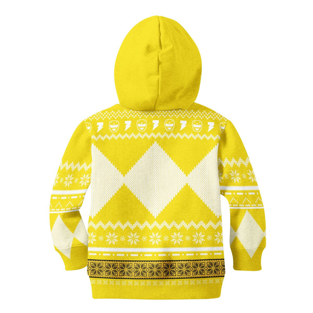 Gearhomies Kid Zip Hoodie Kid Yellow MightyMorphin