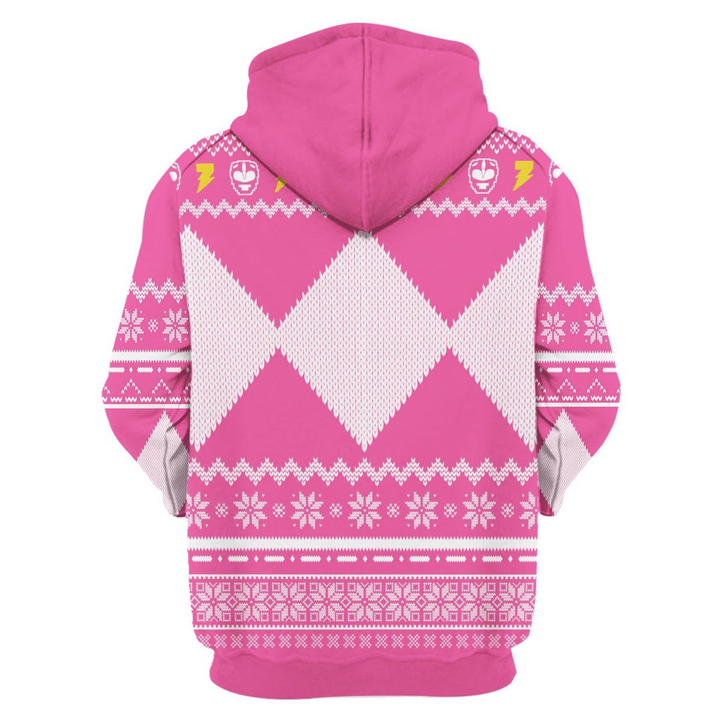 Gearhomies 3D Hoodie MightyMorphin, Pink