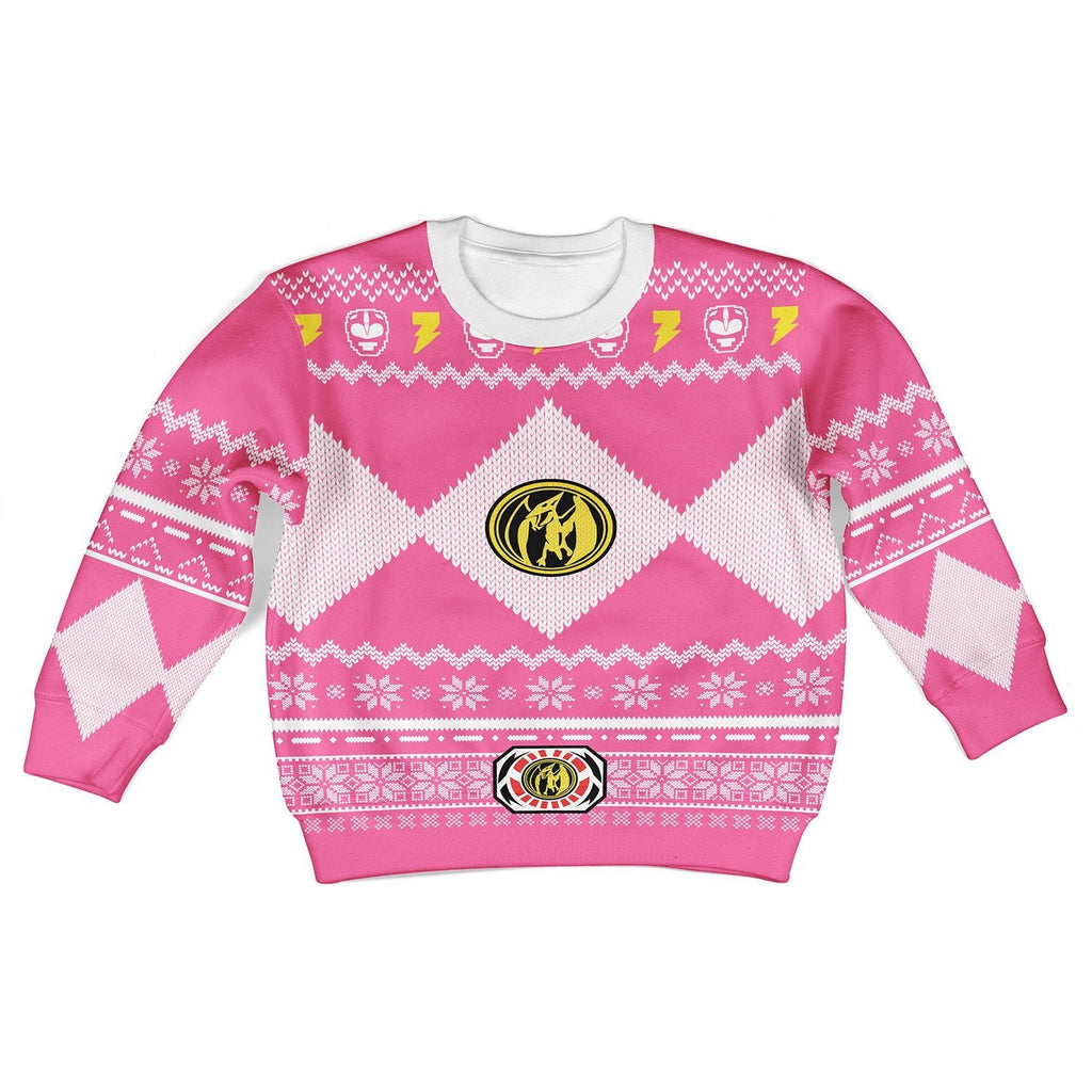 Gearhomies 3D Sweatshirt Pink MightyMorphin