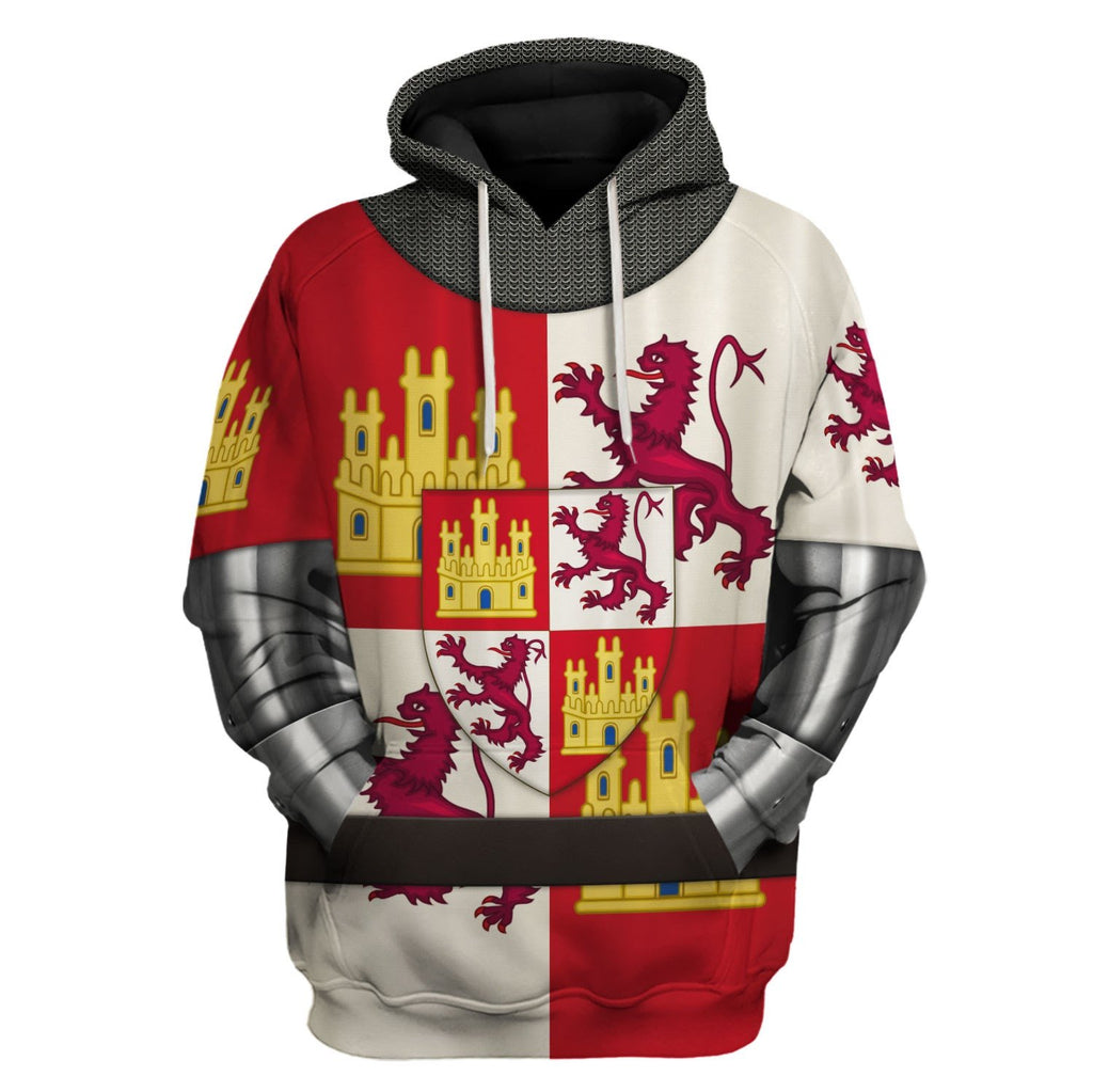 Castile And Le??n Armor Hoodie / S Qm876