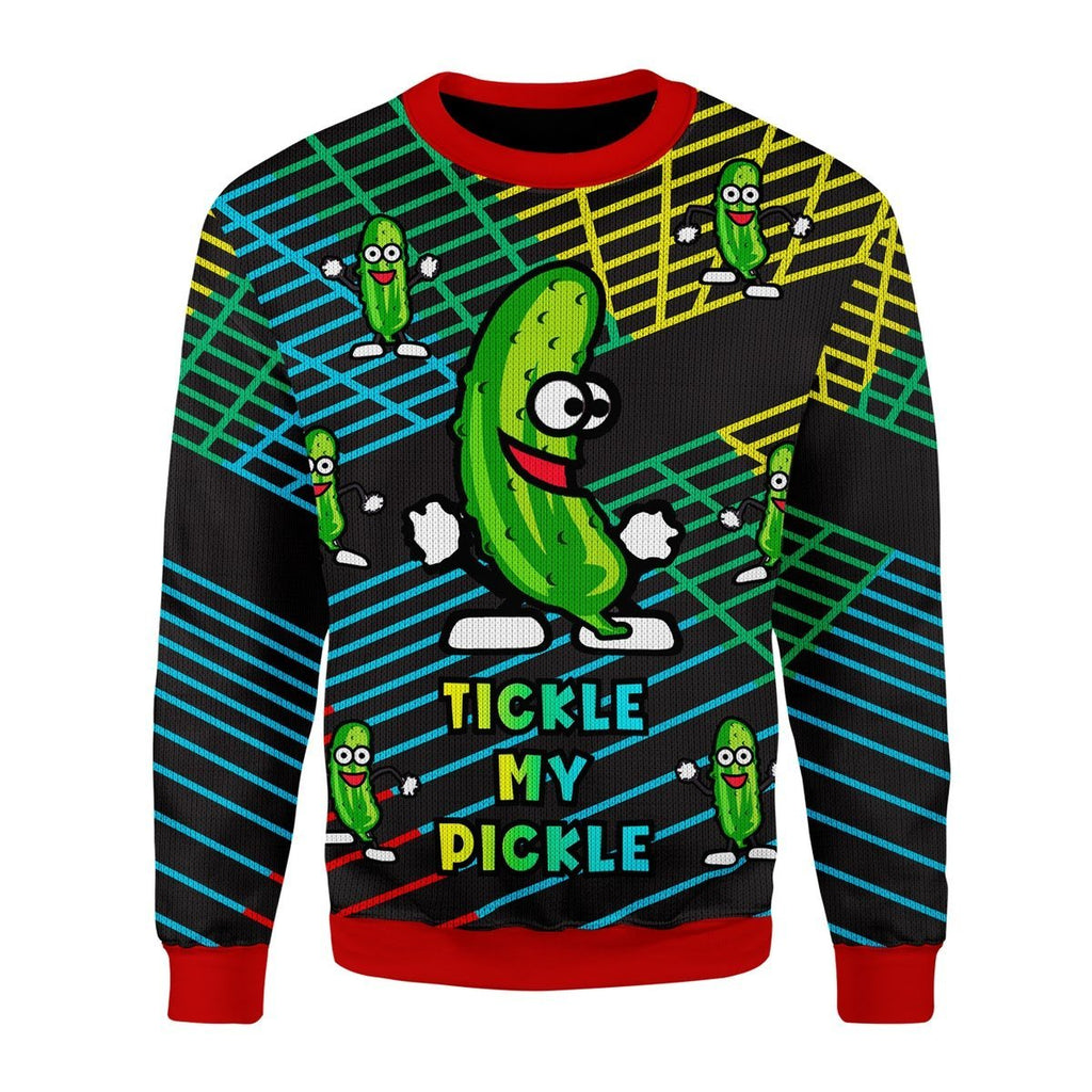 Gearhomies Christmas Unisex Sweater Tickle My pickle 3D Apparel