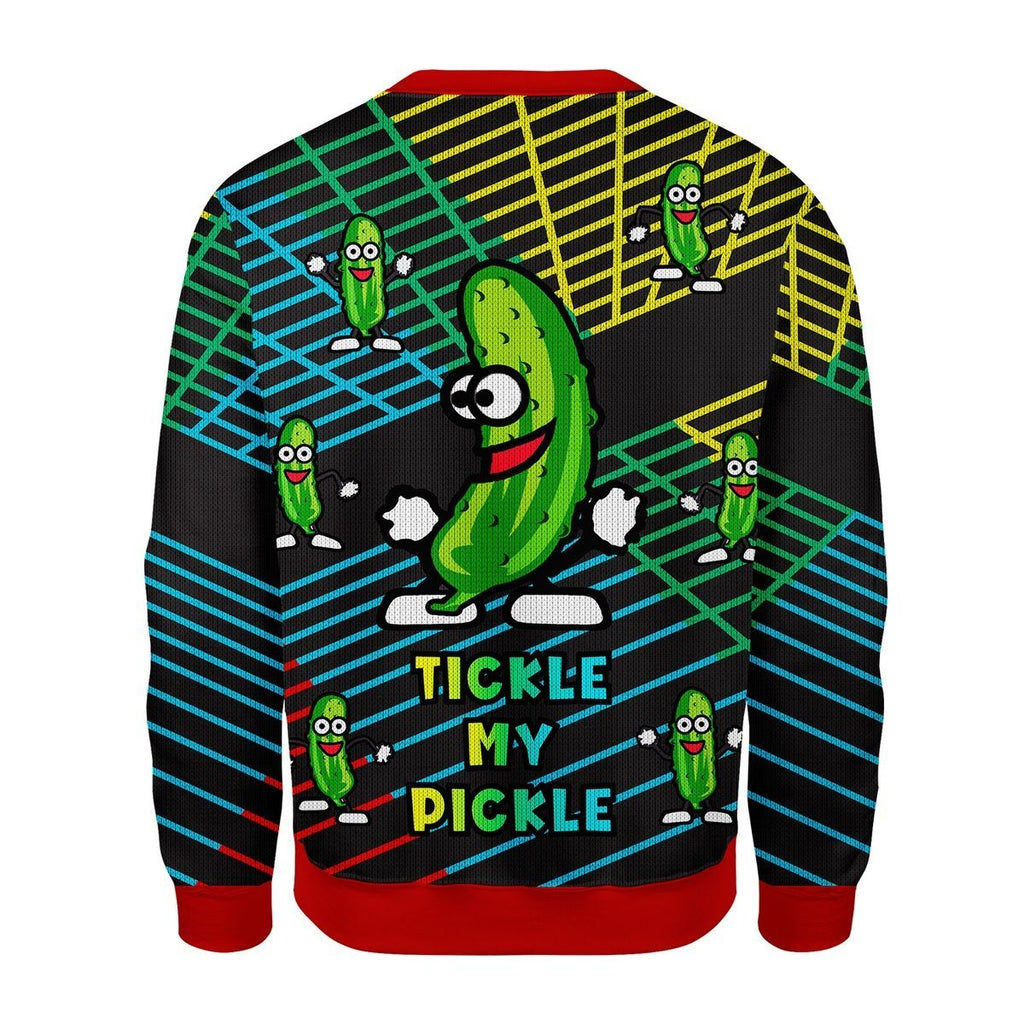 Gearhomies Christmas Unisex Sweater Tickle My pickle 3D Apparel