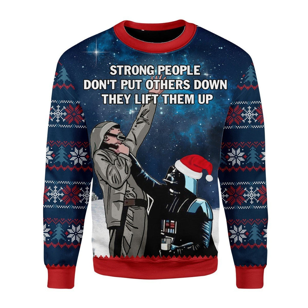 Gearhomies Christmas Unisex Sweater Strong People Don't Put Others Down 3D Apparel