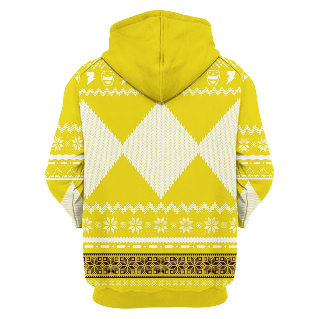 Gearhomies 3D Zip Hoodie MightyMorphin, Yellow