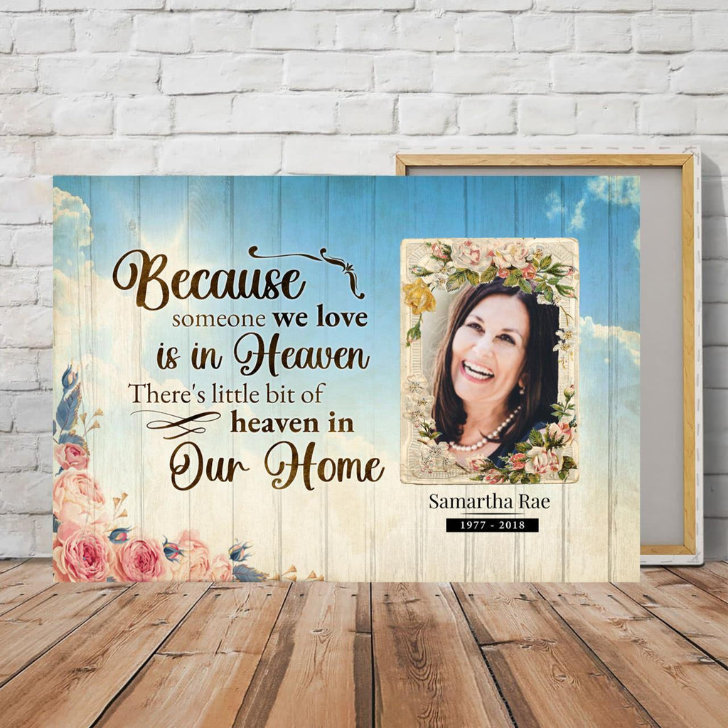 Personalized Canvas Poster - Goodbyes are not forever, In Loving Memory Sign, In Loving Memory Gifts, Memorial Gift, Sympathy Gift, Sympathy Gift Mother, Memorial Gift CP-MM-QM001-2