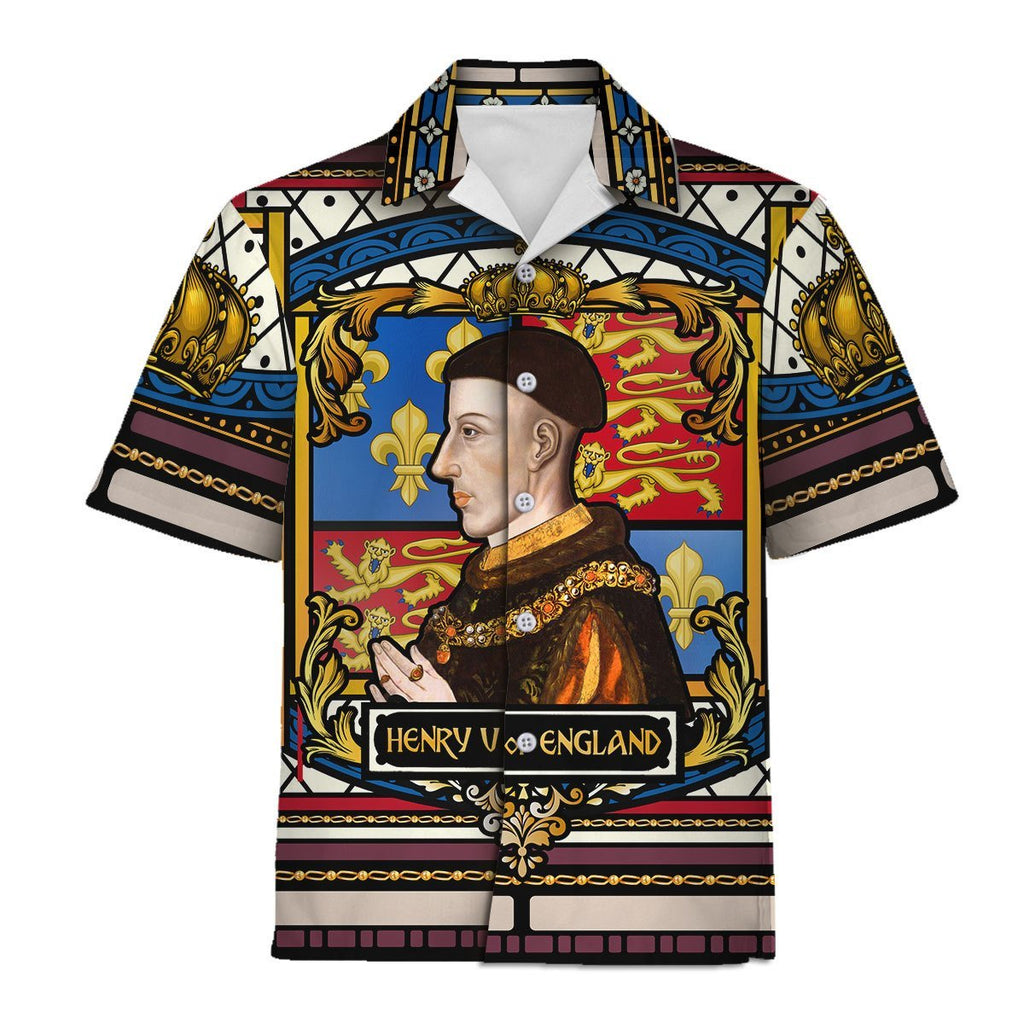 Henry V Of England Stained Glass Hawaiian Shirt / S Hp289