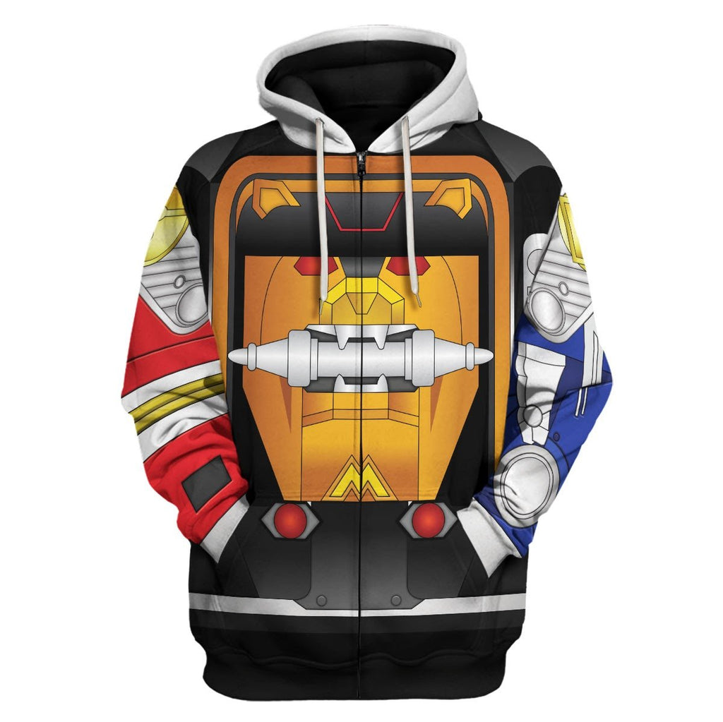 Legacy Ninja Megazord Qm6321 Zip Hoodie / S