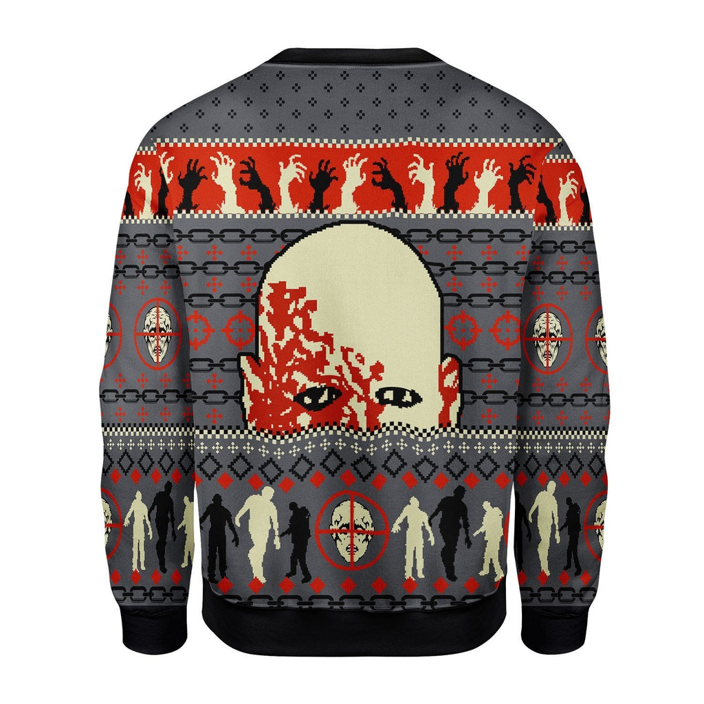 Gearhomies Christmas Unisex Sweater Dawn The Dead Christmas Ugly 3D Apparel